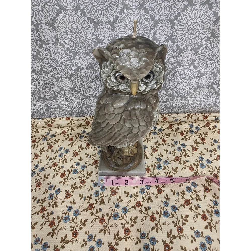 Village Candles Owl Candle Handcrafted‎ Christians Gatlinburg Tennessee Decor